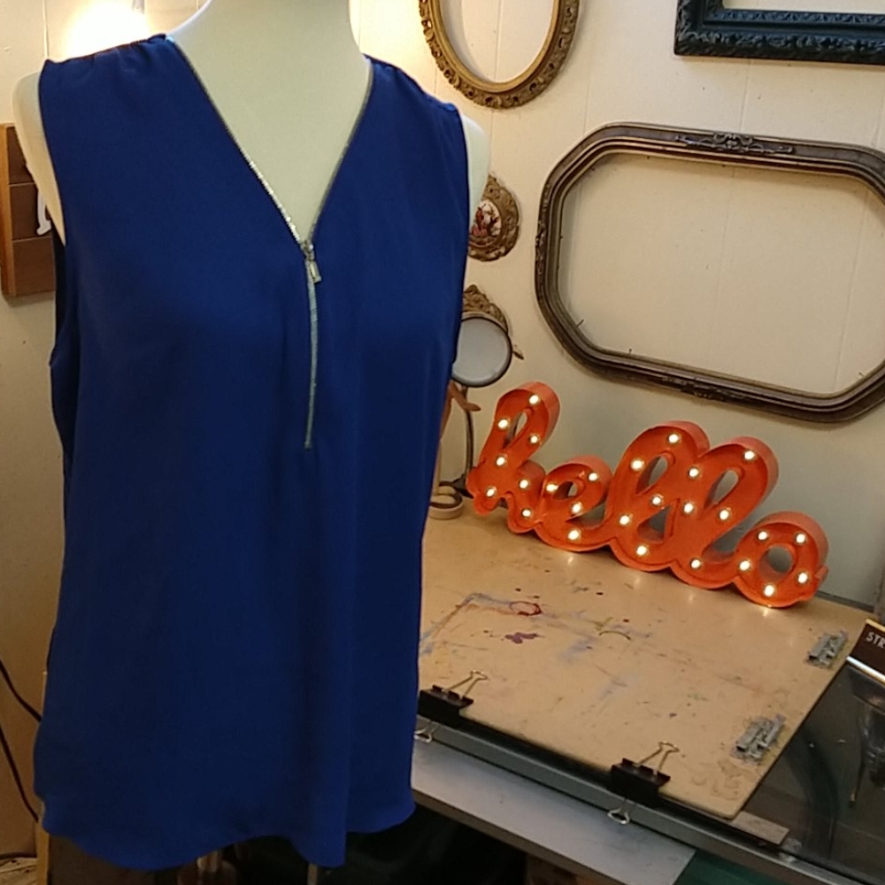 International Concepts Zipper Blouse